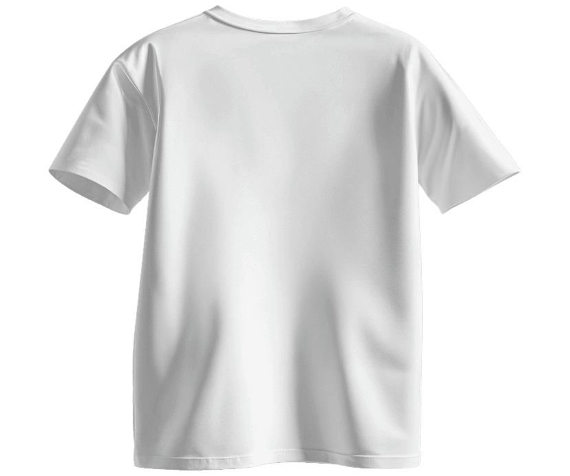 T-shirt back template